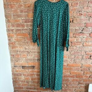 Reformation green print dress
